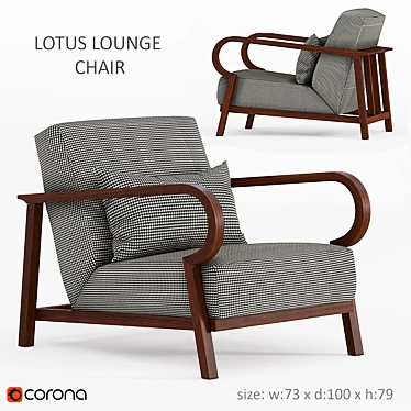 Elegant Lotus Costantini Chair 3D model image 1 