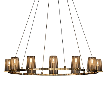 Elegant RH Pauillac Chandelier 3D model image 1 