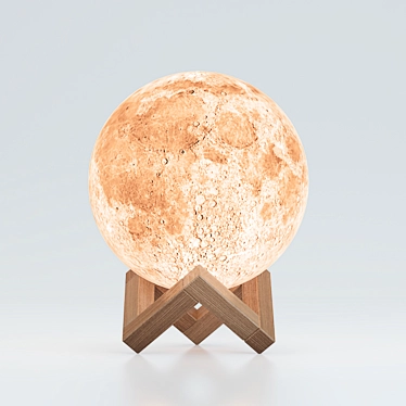 Luminous Lunar Nightlight 3D model image 1 