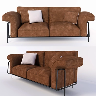 Customizable Modern Sofa by de Sede 3D model image 1 