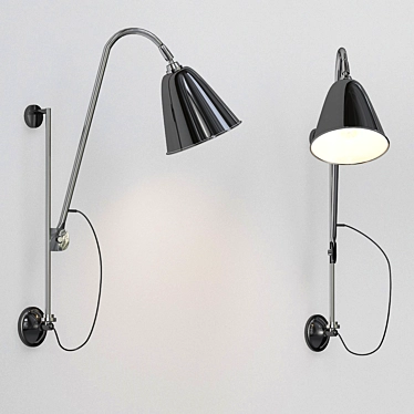 Glowing Elegance: Gubi Wall Light 3D model image 1 