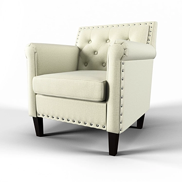 Elegant Armchair No. 16 3D model image 1 