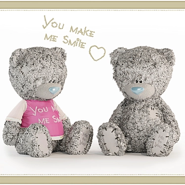 Me to You Teddy Bears - Boy and Girl 3D model image 1 