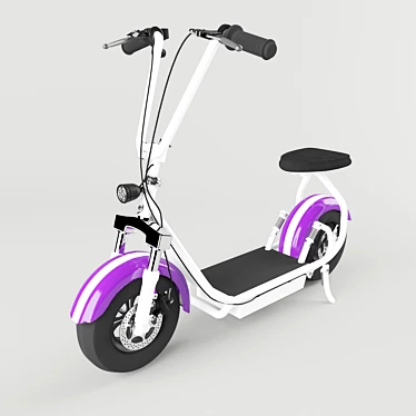 Modern Electric Scooter: High-performance, Compact Design 3D model image 1 