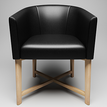 Sleek Geometry Chair 3D model image 1 