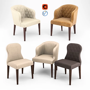 Marelli Becky: Italian Design Chairs 3D model image 1 