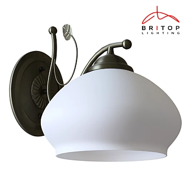 Elegant Britop Sconce Trila 3D model image 1 