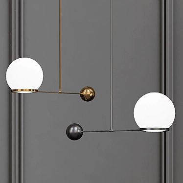 Modern LED Globe Pendant 3D model image 1 