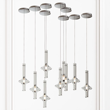 Elegant Wonder Suspension Lamp 3D model image 1 