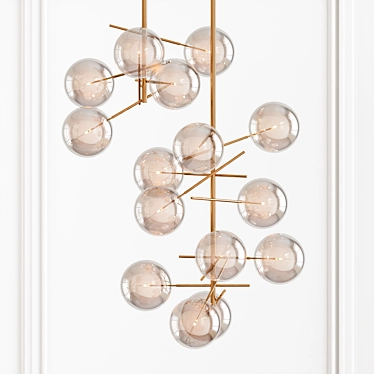 Ethereal Ochre Pendant Light 3D model image 1 