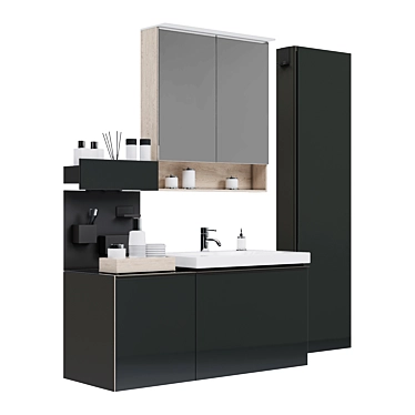 Sleek Bathroom Furniture: KERAMAG ACANTO 3D model image 1 