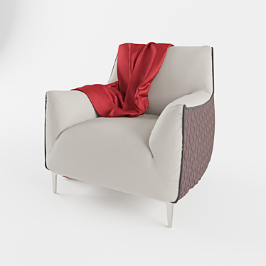 Modern Lounge Chair: Unveiled and Ready 3D model image 1 