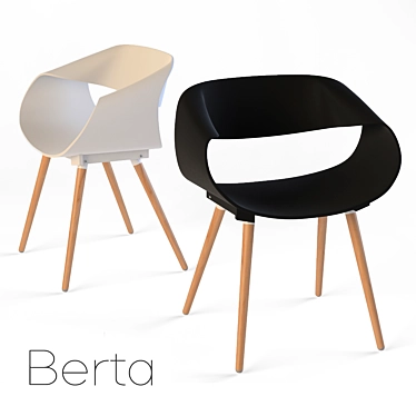 Elegant Berta Chair: Stylish and High-Quality 3D model image 1 