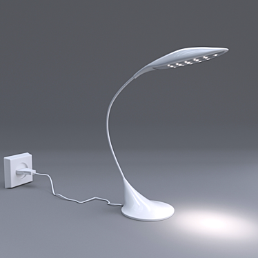 Sleek Modern Desk Lamp 3D model image 1 