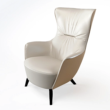 Elegant MAMY BLUE Armchair 3D model image 1 