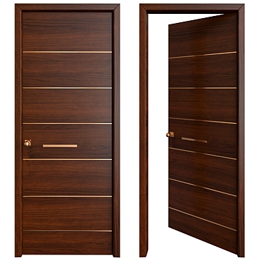 Sleek EuroDesign Door 3D model image 1 