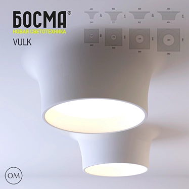 VULK: Designer Gypsum Lighting Solution 3D model image 1 