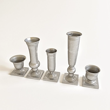 Elegant Roman-inspired Vases 3D model image 1 