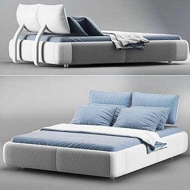 Modern Italian Caccaro Bedroom 3D model image 1 