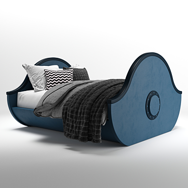 Nautical Dreams Boat-Shaped Child Bed 3D model image 1 