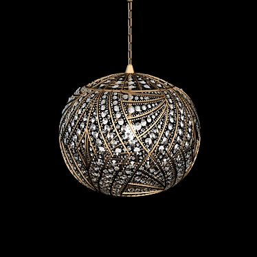 Title: Crystal Sphere Lamp 3D model image 1 