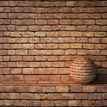 Seamless Brick Texture-FBX OBJ 3D model image 1 