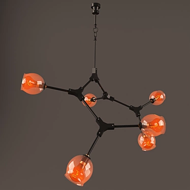 Modern Ceiling Lamp - 3dsmax Vray 3D model image 1 