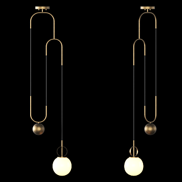 Newton Suspension Pendant Light 3D model image 1 