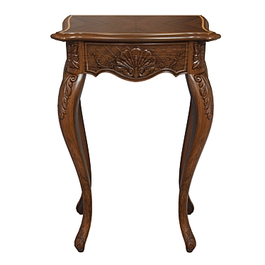 Elegant Wood Console Table 3D model image 1 