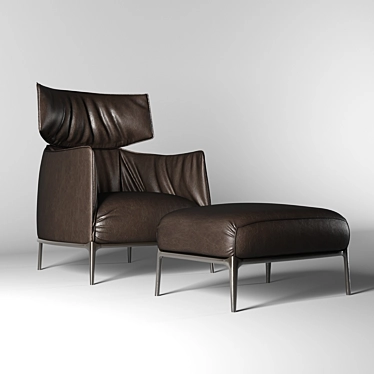 Luxury Reimagined: Archibald Armchair 3D model image 1 