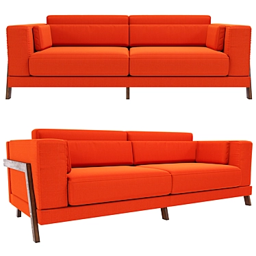 Contemporary 3-Seater Sofa Ashley 3D model image 1 