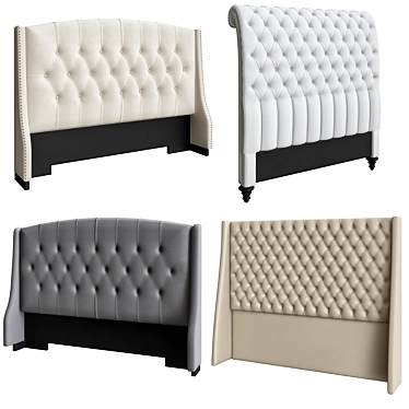 Luxury Headboards for Ultimate Comfort 3D model image 1 