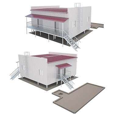 Modular Pumping Station 3D model image 1 