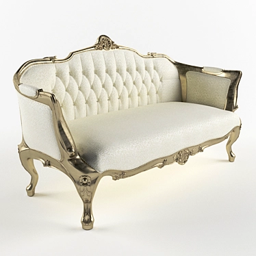 Antique Gold Gironde Sofa by La Maison 3D model image 1 