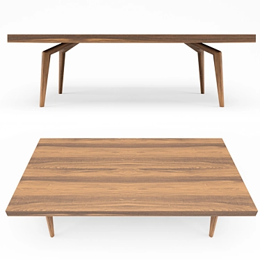 Barceloneta Dining Table 3D model image 1 