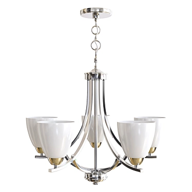 Modern Crystal Chandelier 3D model image 1 