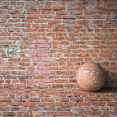 Sleek Brick Texture - Seamless & High Resolution 3D model image 1 