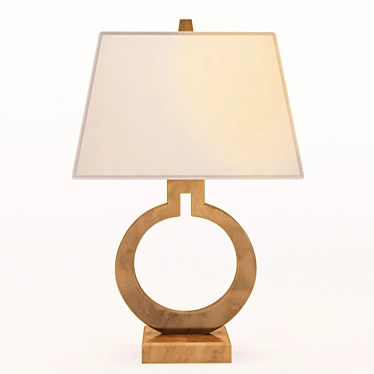 Modern Antique Brass Table Lamp 3D model image 1 