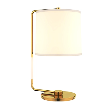 Sophisticated Brass Swing Table Lamp 3D model image 1 
