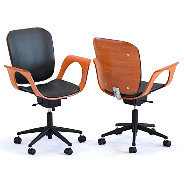 Elegant Walnut Board 3D model image 1 