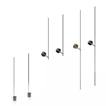 Catellani & Smith Light Stick - Elegant Copper LED Floor Lamp 3D model image 1 