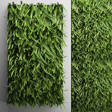 FERN Vertical Garden: Green Wall Decor 3D model image 1 
