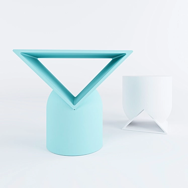 Modern Mortice Table: Stylish & Functional 3D model image 1 