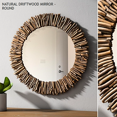 Driftwood Mirror - Natural Beauty 3D model image 1 