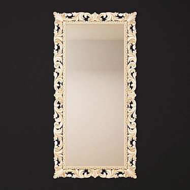  Wood Reflect Mirror 3D model image 1 