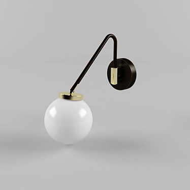 Compact Brass CTO Lighting 3D model image 1 