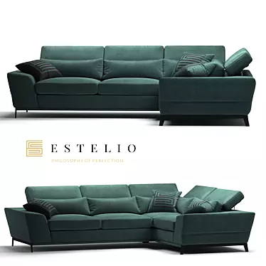 Estelio Boomer Modular Sofa 3D model image 1 