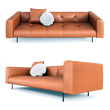 EREI DE PADOVA Elisa Ossino Leather Sofa 3D model image 1 