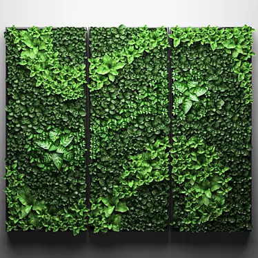 Green Wall Vertical Garden Module 3D model image 1 