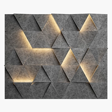 Versatile 3D Wall Panel 3D model image 1 